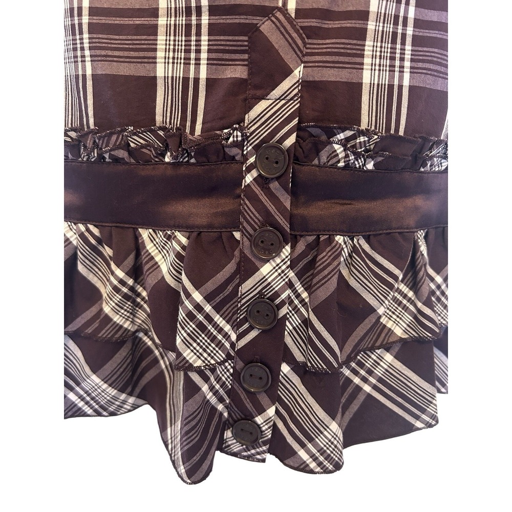 Bebe Purple Plaid Dress Size 8 - Picture 8 of 11